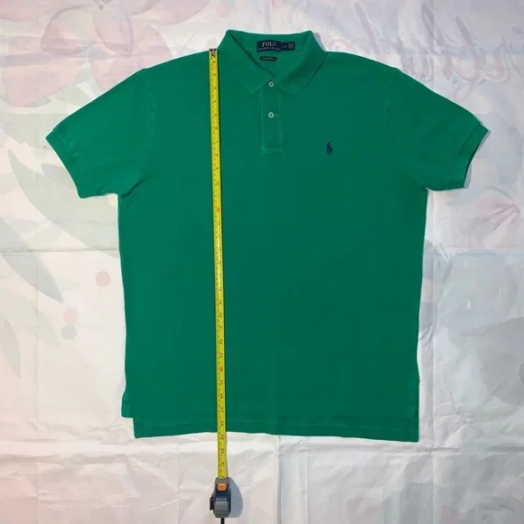 Men’s Polo by Ralph Lauren Shirt Green Size LARGE - Picture 8 of 9